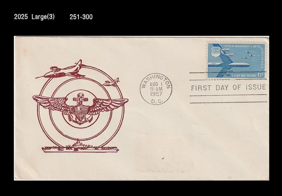 Military,Airforce,Air Craft,Aviation,US 1957 FDC,Cover - Imagem 1 de 1
