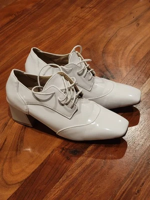 1950's white costume shoes - nurse - dance - Image 1 of 4