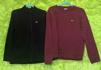 LACOSTE Mens Long Sleeve Sweatshirt Jacket Lot of 2 Medium - Image 1 of 4