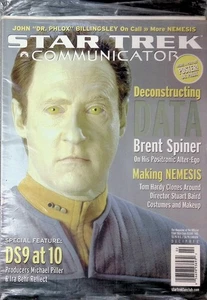 Star Trek Communicator Feb March 2003  Issue #142  Brent Spiner Data, w/Poster - Picture 1 of 2