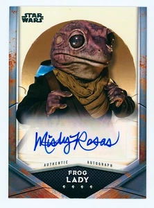 2022 Frog Lady (Misty Rosas) Topps Star Wars Refractor Autographed Card SP - Picture 1 of 3