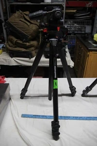 Monfrotto 055xb 3 Section Aluminum Tripod with MONFROTTO HEAD 804RC2 - Picture 1 of 5