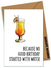 Funny Cocktail BIRTHDAY Card Dad Nan Mum Aunty Brother Friend Sister Rude XU