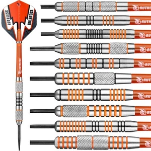 Ruthless | Tigers | Tungsten Darts Set | Orange Ringed | 21g - 30g Weight - Picture 1 of 17