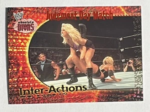 Stacy Keibler Trish Stratus 2002 Fleer WWE Divas Inter-Actions Judgment Day #12 - Picture 1 of 2