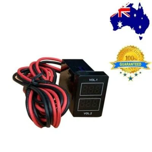 Dual battery voltage voltmeter For Toyota Prado land cruiser Lilux Hiace Camry - Picture 1 of 3