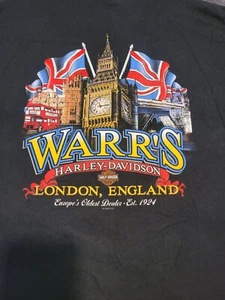 Harley-Davidson Shirt Warrs London England 2008 90 Year Anniversary Tee Large - Bild 1 von 7