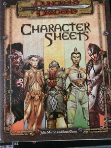 WOTC D&D D20 3E CHARACTER SHEETS DUNGEON DRAGON RPG SB booklet & few pages - Picture 1 of 1