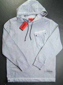 HUGO BOSS Men's Dombay Relaxed-Fit Soft Garment Dyed Cotton Pullover Hoodie NWT - Picture 1 of 8