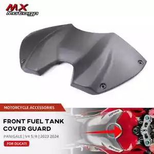 Carbon Fiber Front Tank Airbox Guard For DUCATI Panigale V4 V4R 2022 2023 - Picture 1 of 19