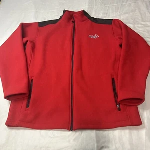 NHL Jacke Herren groß rot Washington Capital 100 % Polyester Taschen voller Reißverschluss - Bild 1 von 7
