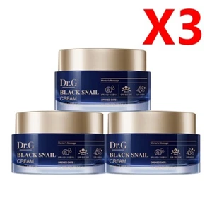 Dr.G Black Snail Cream 50mL*3ea Elasticity Nourishing Moisture Propolis K-Beauty - Picture 1 of 13