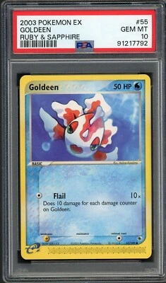 PSA 10 Goldeen EX Ruby & Sapphire 55/109 Pokemon Card B3 - Image 1 of 2