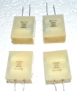 Condensadores de poliestireno URSS rusos 0,5 uF 250 V K71-7. Lote de 10. Nuevo - Imagen 1 de 3
