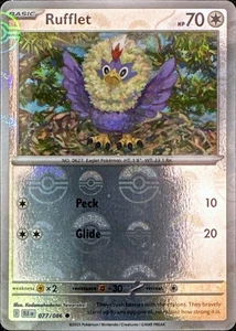 Pokemon TCG Rufflet (Poke Ball Pattern) 077/086 SV: Black Bolt Common - Picture 1 of 1
