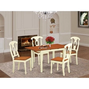 5 PC Table and Chair Set for 4-table and 4 Dining Chairs - Picture 1 of 6