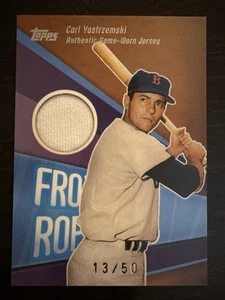 Carl YASTRZEMSKIš„2004 Topps Clubhouse Collection Frozen Rope Jersey Relic 13/50 - Picture 1 of 2