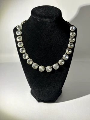 Collar JCrew Bold Rivoli llamativo cristal facetado estrás tono dorado Foto 1 de 4