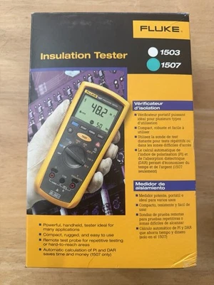 Тестер сопротивления изоляции Fluke 1507. Открытая коробка. - Изображение 1 из 4