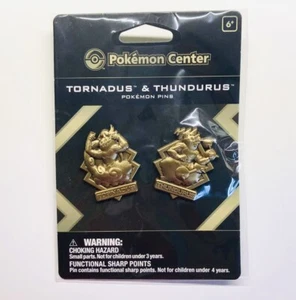 Tornadus & Thundurus Pokemon Center Pins Sealed (2 Pack) Exclusive Retired 2018 - Picture 1 of 3