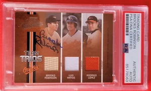 Brooks Robinson AUTOGRAPH AUTO CARD PSA CERTIFIED AUTHENTIC &GU BAT #150 ORIOLES - Picture 1 of 3