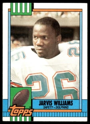 1990 Topps #326 Jarvis Williams Miami Dolphins - Image 1 of 2