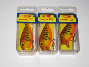 3 Storm ThinFin Silver Shad T45 Brown Scale Pre Rapala Rare NIB Floating Fishing - Picture 1 of 8