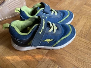 2 Paar Leder UND Kangaroos Sneaker Halbschuhe Größe 27 Kinderschuhe - Bild 1 von 4