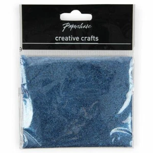10 x packs of FINE BRIGHT BLUE GLITTER BAG CREATIVE CRAFTS nail art card - Picture 1 of 1