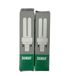 Damar Kompakt Leuchtstoffröhre 4-polig 13 Watt Glühbirnen G24Q-1 2er Set Neu in Verpackung - Bild 1 von 13
