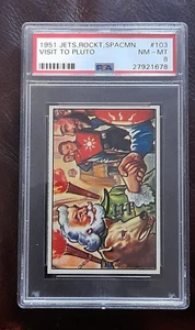 1951 ROCKETS JETS SPACEMEN #103 PSA 8 NM-MT (BOWMAN) USA - Bild 1 von 2