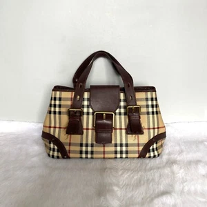 Borsa a tracolla BURBERRY vintage Haymarket Nova Check - Foto 1 di 12