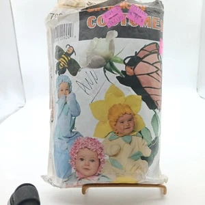 Vintage McCalls Infant Flower & Insect Costumes Sewing Pattern 7202 For Babies - Picture 1 of 2