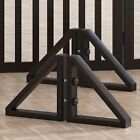 Triangle Support Feet for Freestanding Dog Gate, Wooden Pet Gate, Espresso