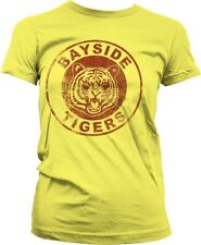 Saved By The Bell Bayside Tigers Washed Logo Girly Tee Damen T-Shirt Yellow