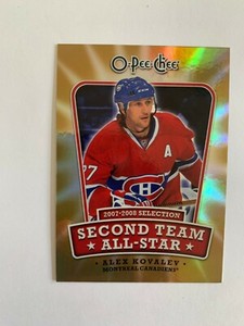 2008-09 O-Pee-Chee Second Team All-Stars #2NDAK Alex Kovalev - Montreal 