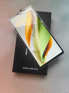A++ Samsung Galaxy S25 Ultra SM-9380-256 GB-Titanium White Silver (Unlocked) - Afbeelding 1 van 13