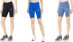 adidas Women's Essentials 3-Stripes Bike Shorts - Picture 1 of 7