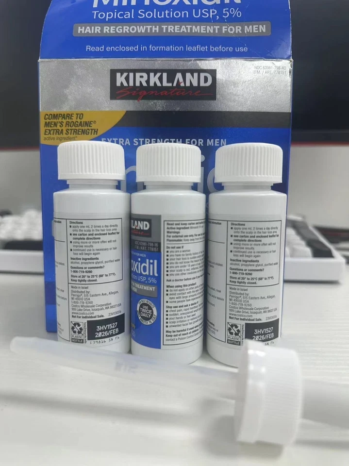 HEALMUSZ NEU 6 Monats-Vorrat Extra Strength MINOXIDIL 5% Haarwachstum FÜR MÄNNER 50ML DE~