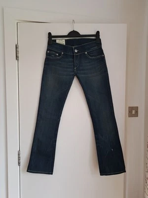 Dondup Coline Distressed Jeans W27 L29 Low Rise East Side Wash Made In Italy NEW - Image 1 of 4