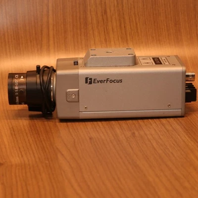 EverFocus EQ350 1/3 Inch Color CCTV Camera SDI Hard Wired Tested and Working - Image 1 of 4