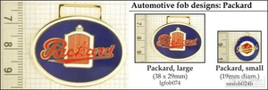 Packard automobile decorative fobs, various designs & keychain options - Picture 1 of 7