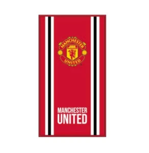 Manchester United FC Offizielles Kernstreifen Strandbadetuch MUFC Geschenk - Bild 1 von 1