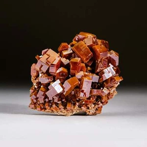 Genuine Vanadinite Crystal Cluster on Matrix from Morocco (148.1 grams) - Picture 1 of 5