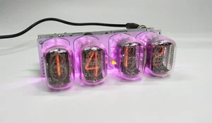 Assembled Nixie clock - in12 tube, violet backlight - Picture 1 of 6