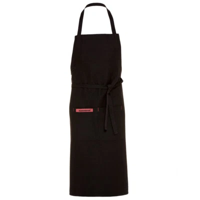 FEUERMEISTER® BBQ Textil-Schürze schwarz mit 2 Taschen