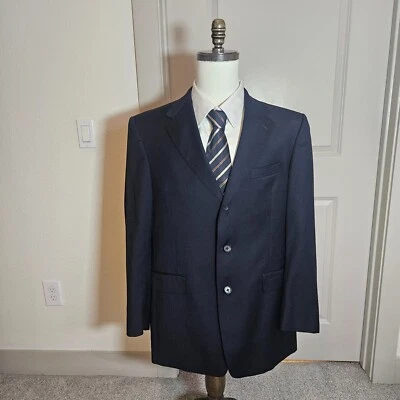 Daniel Cremieux Traje Blazer Abrigo Deportivo Hombres 41R Loro Piana Lana Italia Negro Foto 1 de 4