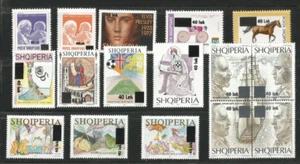 Albania Albanien 2006 MiNr 3102 - 3116 MNH** Overprinted Full Set 16 STAMPS RARE - Picture 1 of 1