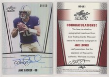 2011 Leaf Metal Draft Prismatic /50 Jake Locker #RC-JL1 Rookie Auto RC