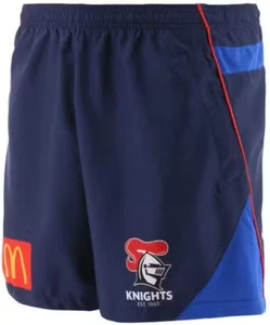NRL 2021 Training Shorts - Newcastle Knights - Rugby League - Adult - Foto 1 di 4